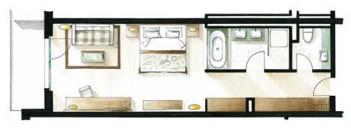 Hotel Le Petit Cervin Zermatt Exterior foto Floorplan of a typical static